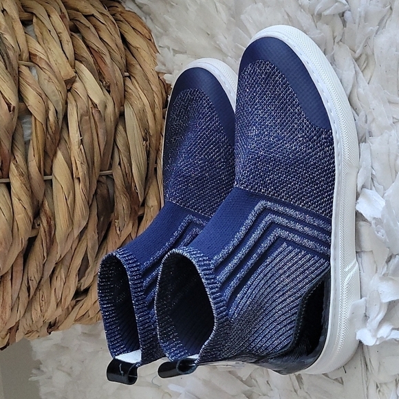 Johnston and Murphy flex sock high top slipon sneakers - Picture 1 of 7